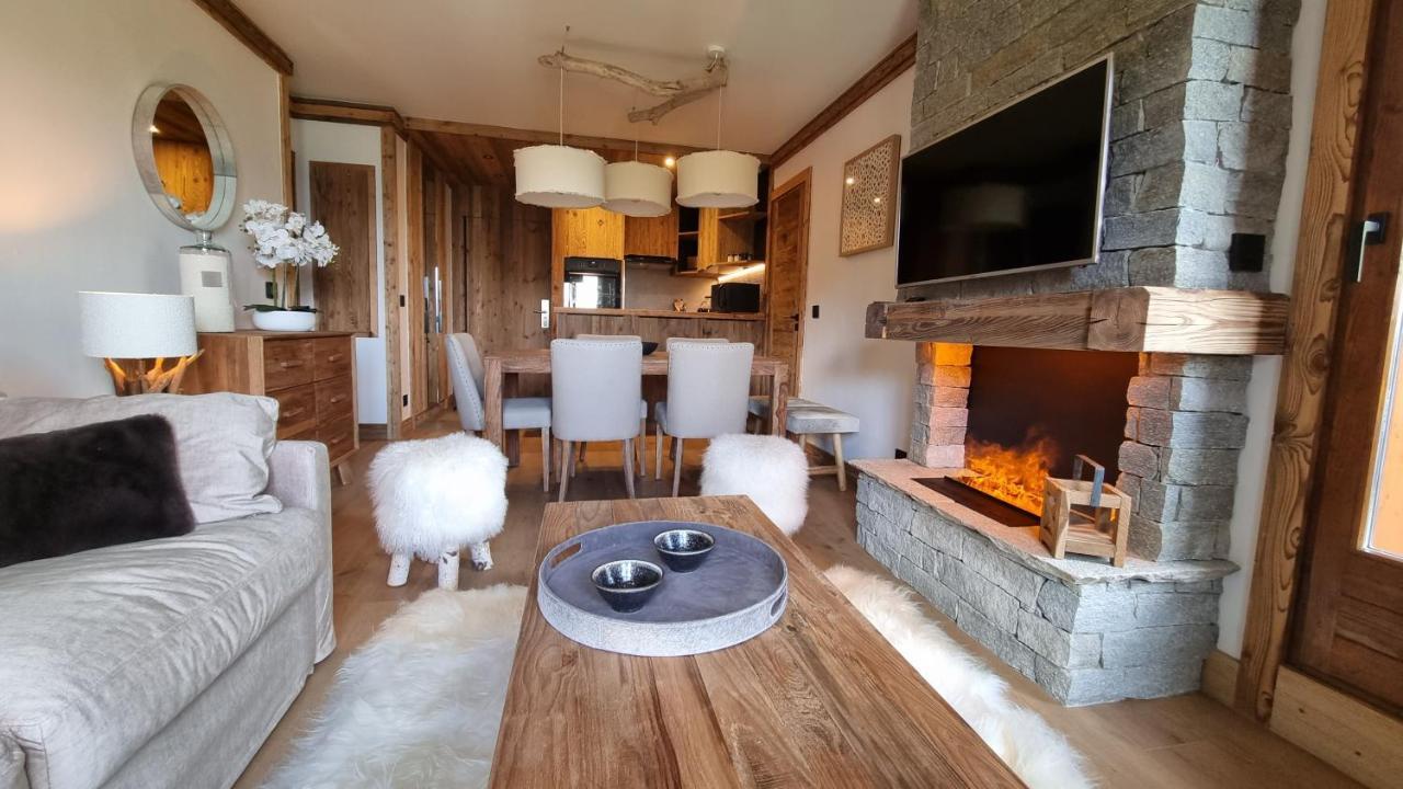 Arcs 1950 Appartement Luxe Type Chalet 5 A 7 Personnes Vue Imprenable Sur Le Montblanc Skis Aux Pieds Les Arcs  Exteriör bild